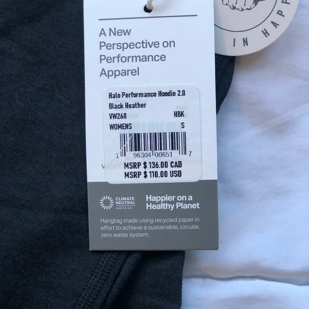 Vuori Black Full-Zip Hoodie Jacket - Picture 2 of 2